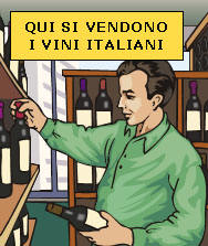  Hier verkauft man italienische Weine 